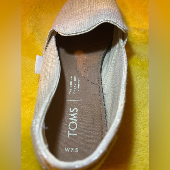 Toms Women Slip On Canvas Shoes Redondo Flats - Picture 5 of 6